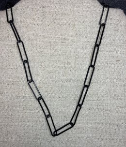 available at m. lynne designs Black Paperclip Necklace