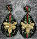 available at m. lynne designs Beaded Bee Earring