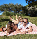 dock & bay Strawberries and Cream Picnic Blanket