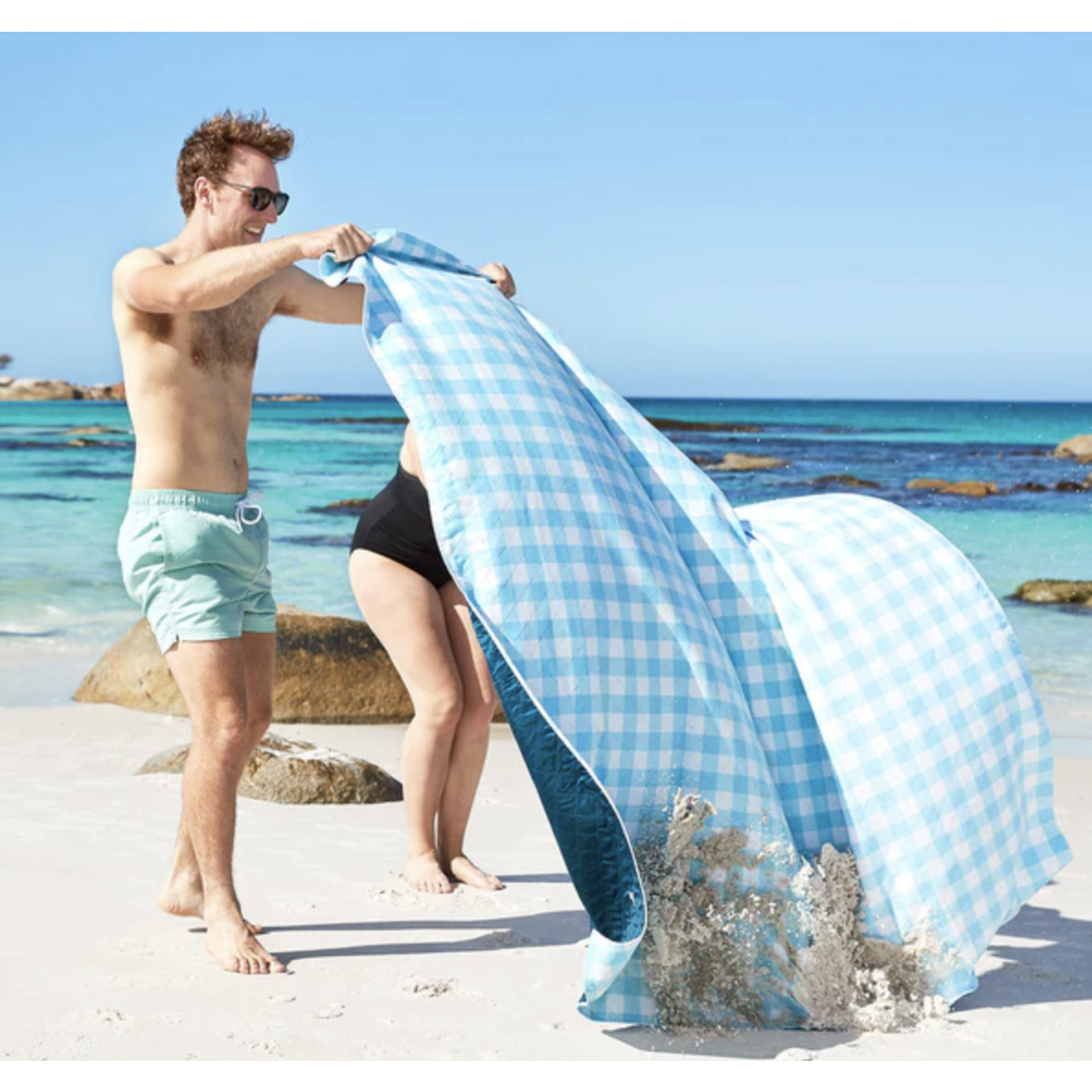 dock & bay blueberry pie picnic blanket