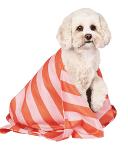 dock & bay Canine Coral Dog Towel