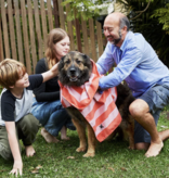 dock & bay Canine Coral Dog Towel