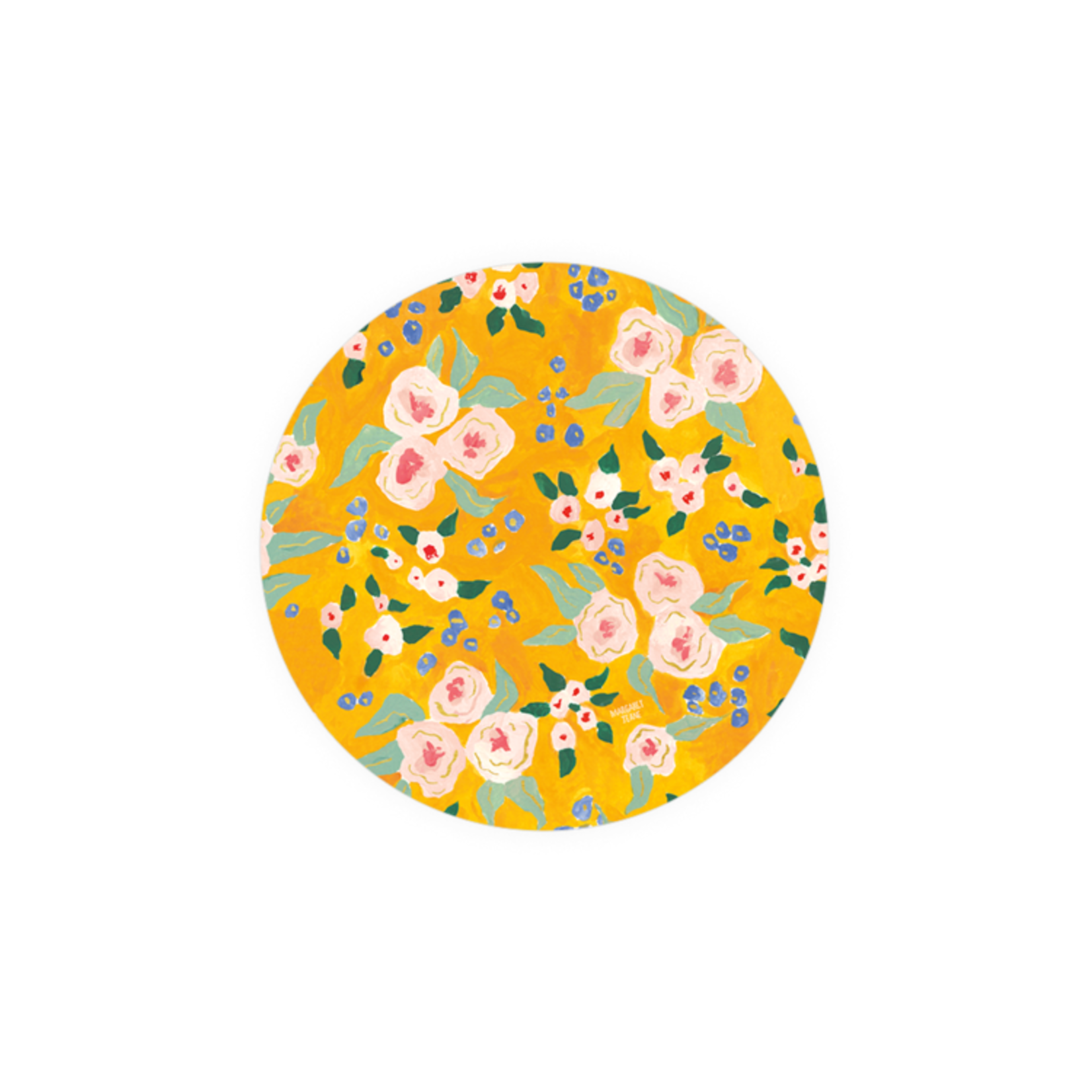 m. lynne designs sunshine roses single coaster