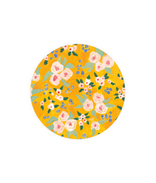 available at m. lynne designs Sunshine Roses Single Coaster