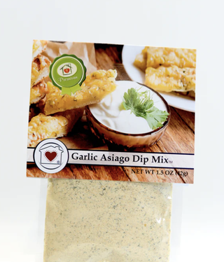 available at m. lynne designs Garlic Asiago Dip Mix