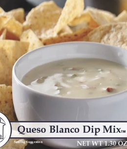 available at m. lynne designs Queso Blanco Dip Mix