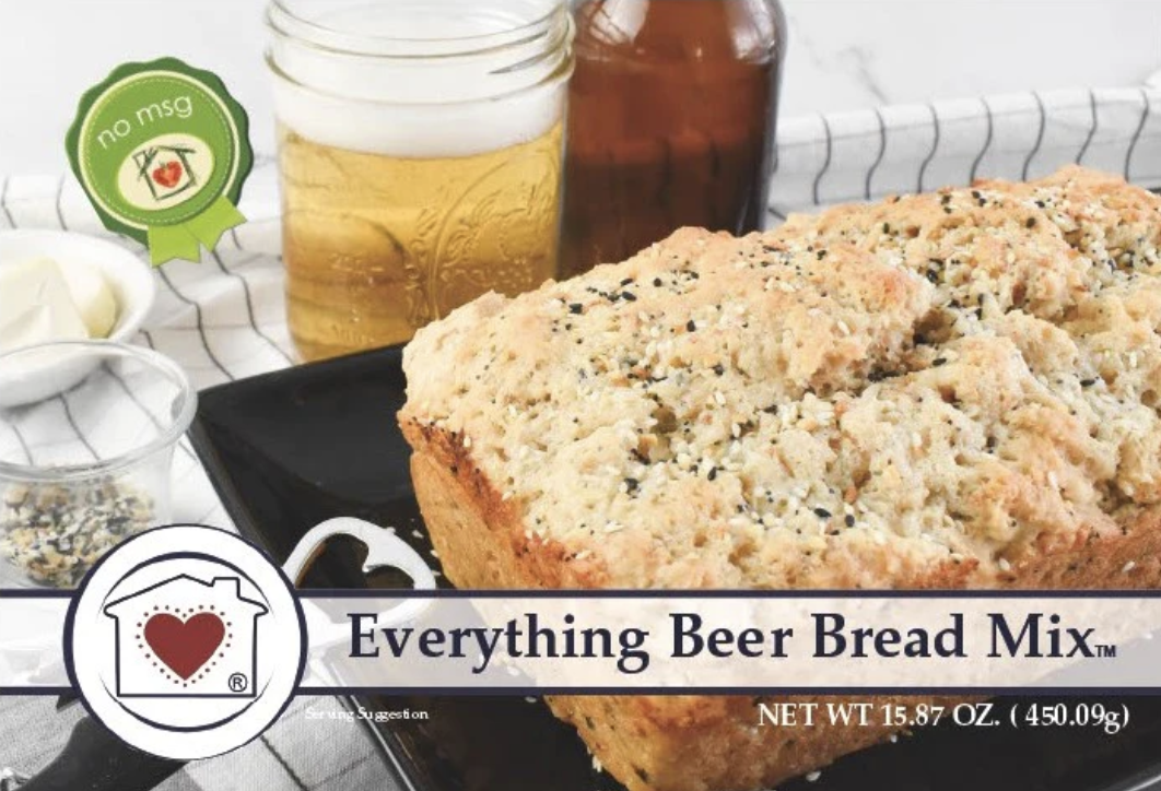 available at m. lynne designs Everything Beer Bread Mix