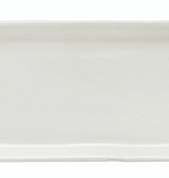 available at m. lynne designs Matte White Tray with Twisted Handles