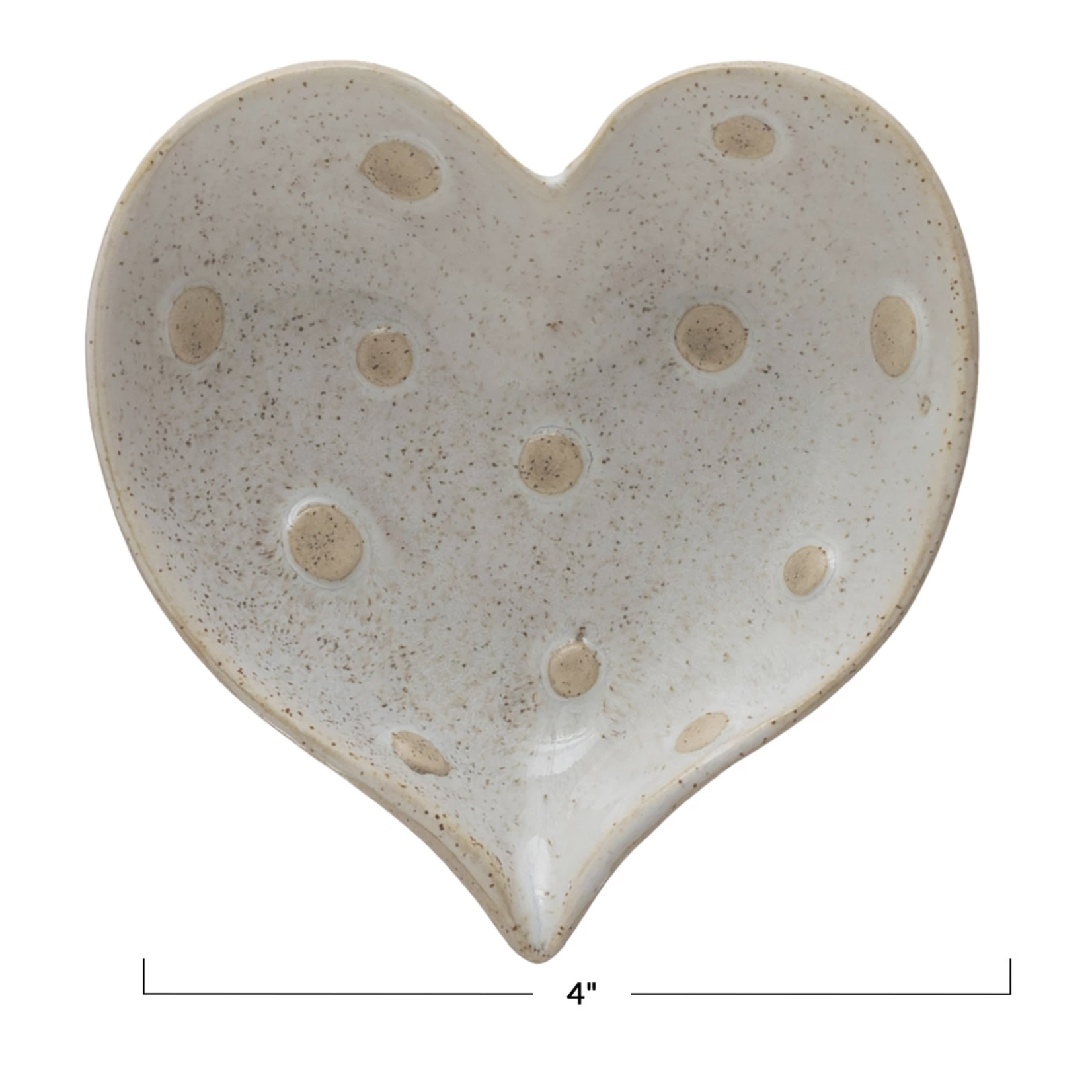 m. lynne designs heart with polkadots trinket dish