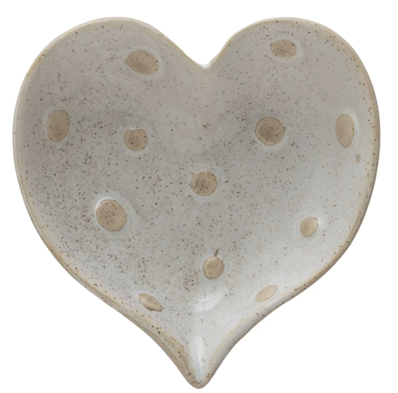 available at m. lynne designs Heart with Polkadots Trinket Dish