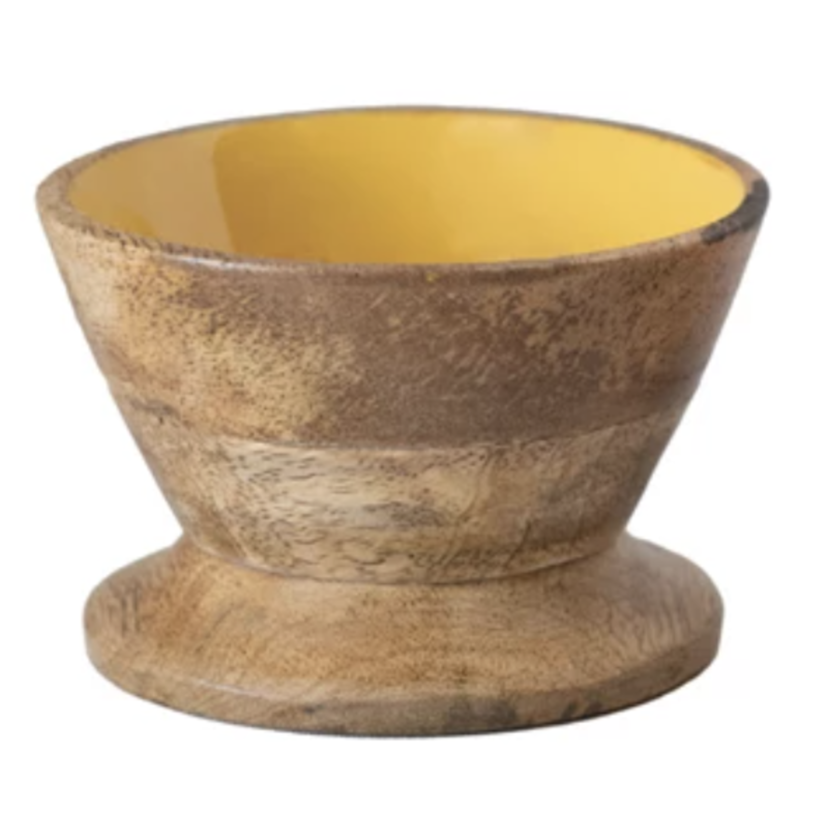 m. lynne designs enameled mango footed bowl