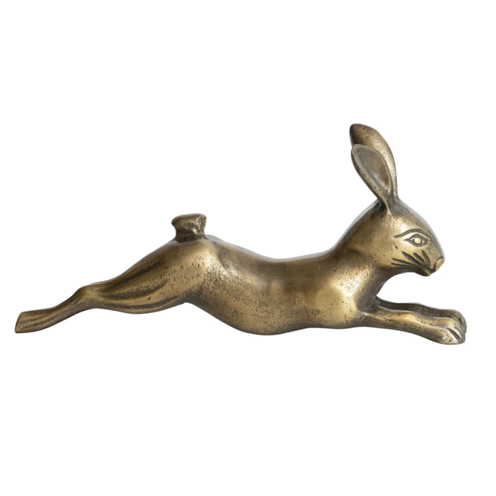 m. lynne designs antique brass rabbit