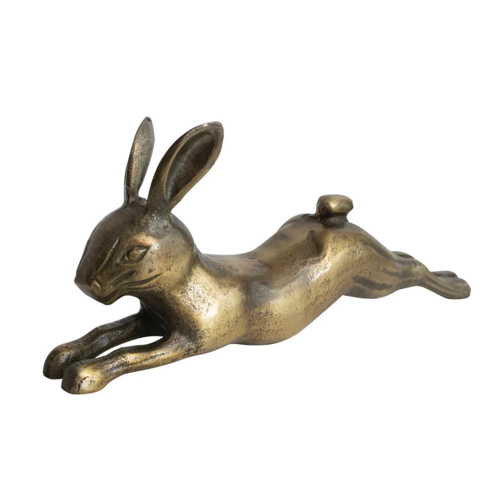 m. lynne designs antique brass rabbit