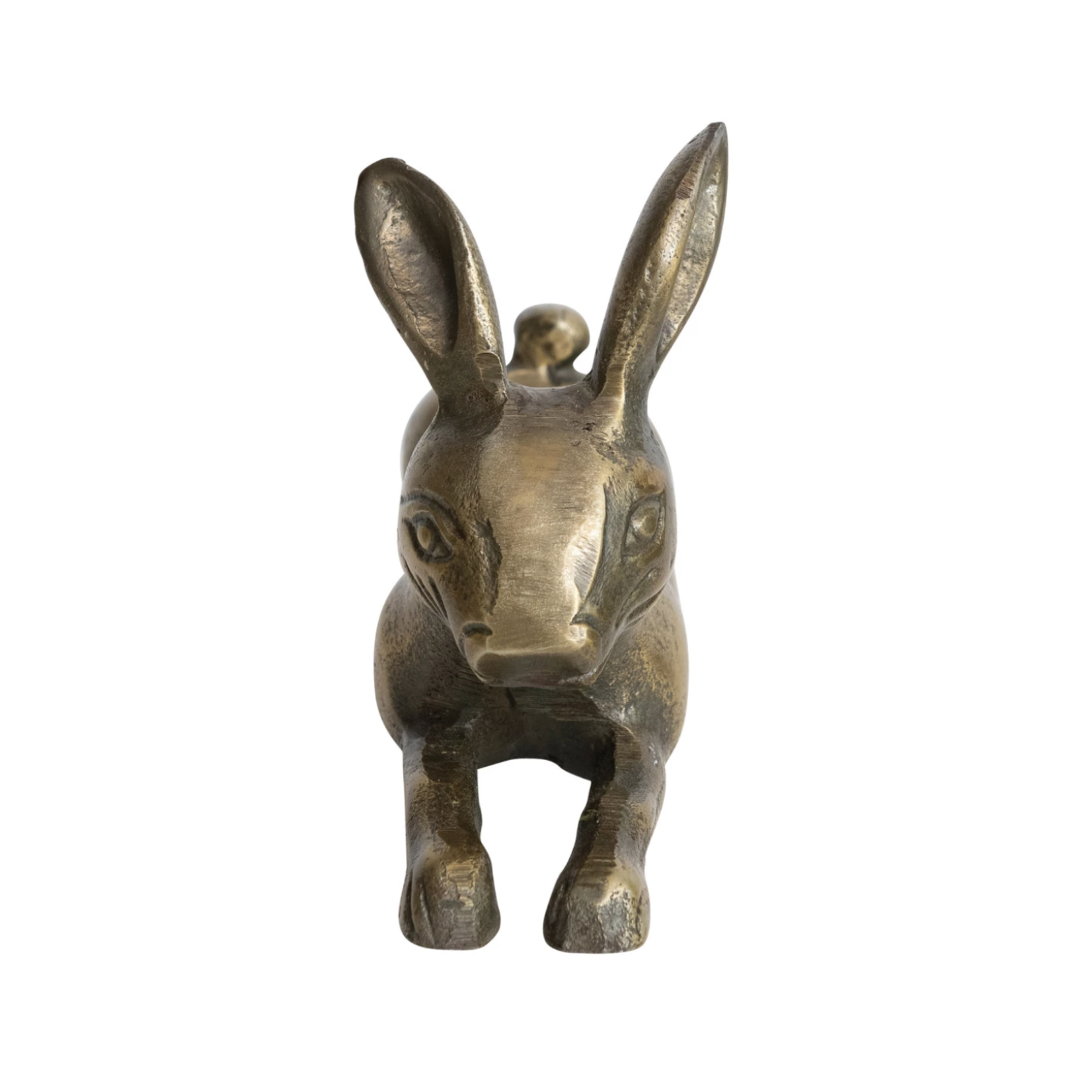 m. lynne designs antique brass rabbit