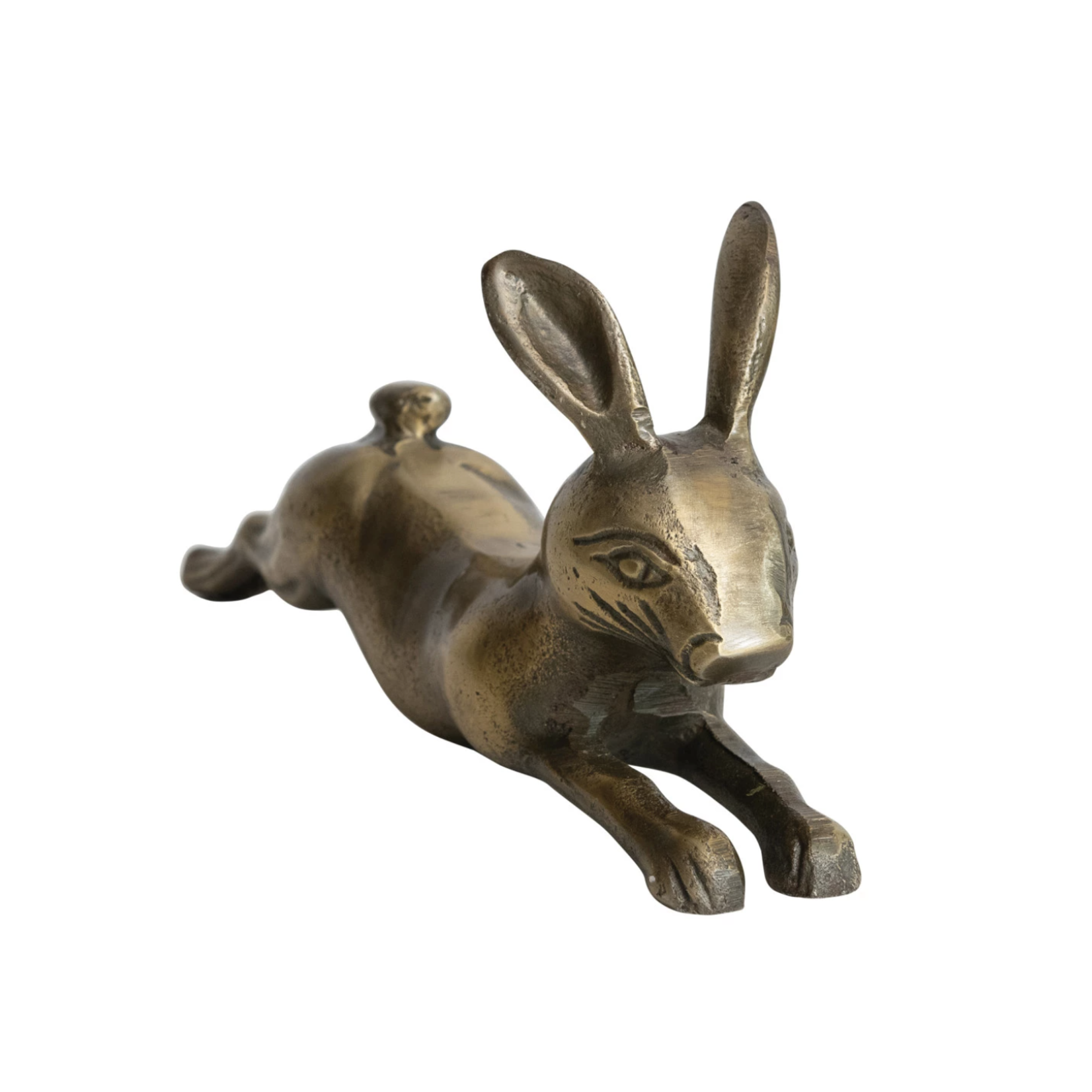 m. lynne designs antique brass rabbit