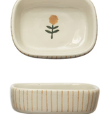 available at m. lynne designs Stripes & Flowers Trinket Dish
