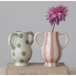 m. lynne designs colorful vase with handles