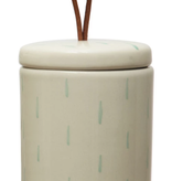 available at m. lynne designs Canister with Lid & Leather Pull