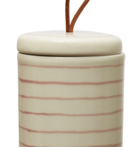 available at m. lynne designs Canister with Lid & Leather Pull
