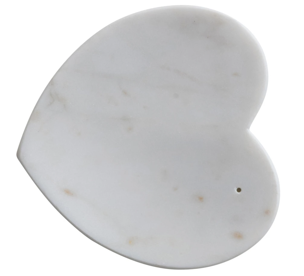 available at m. lynne designs Marble Heart Trinket Dish