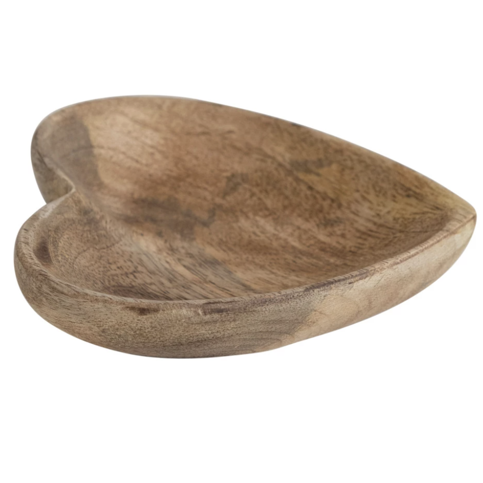 m. lynne designs mango wood heart dish