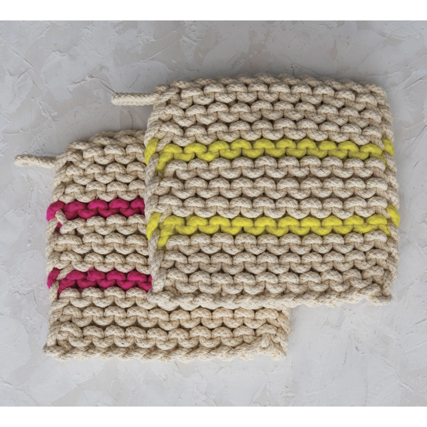 m. lynne designs neon pot holder