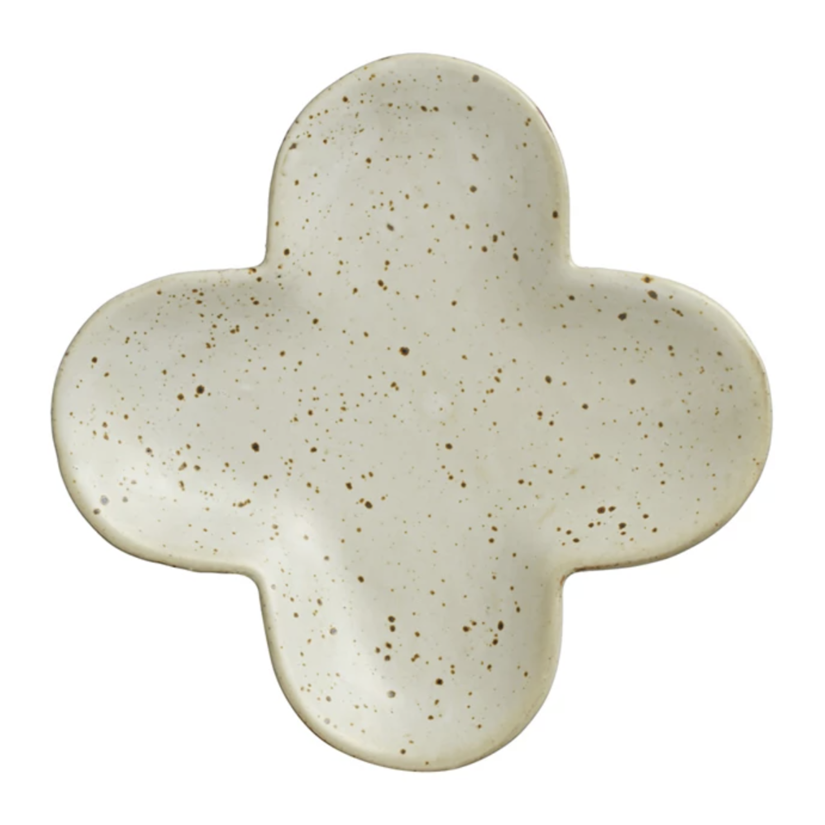 m. lynne designs clover reactive glaze dish