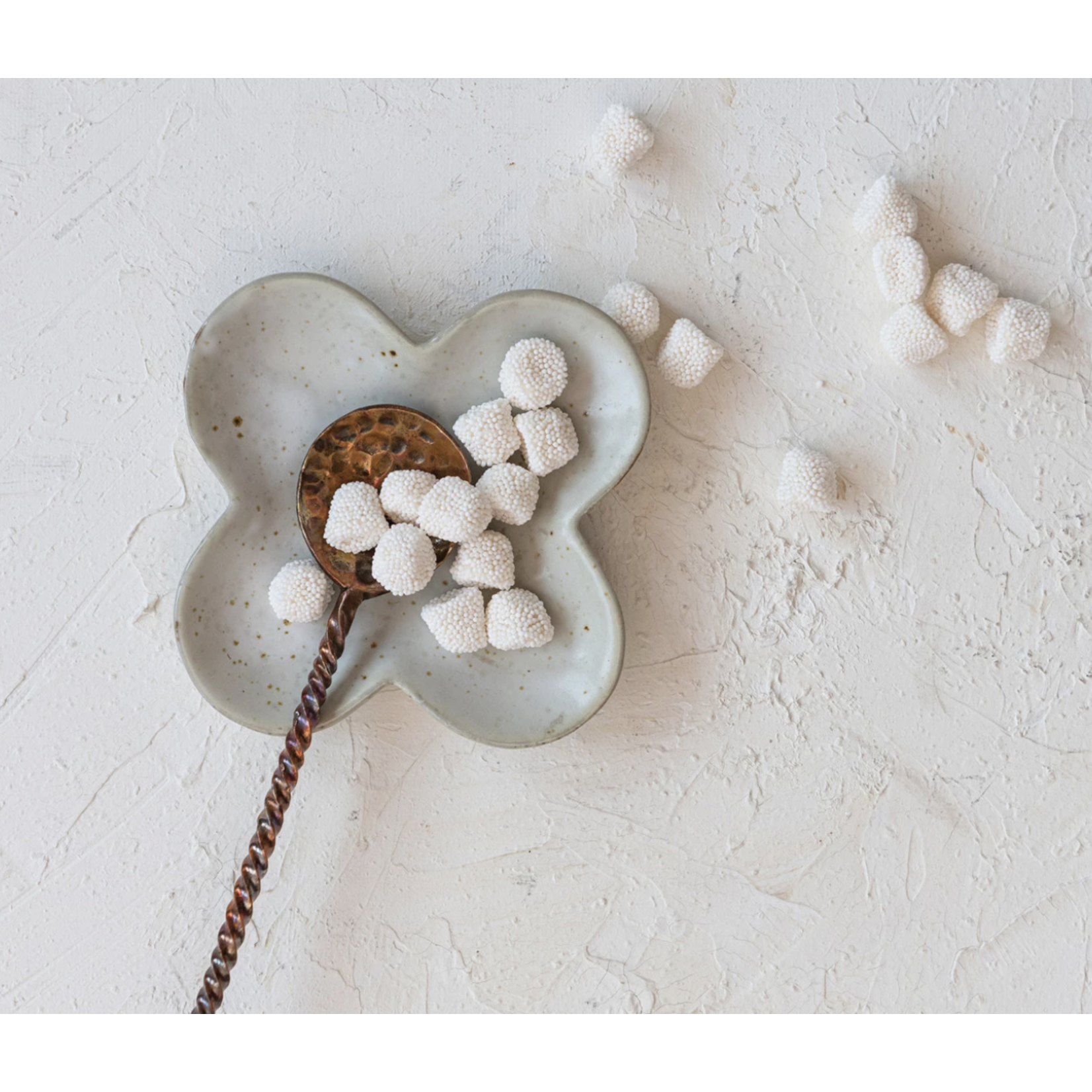 m. lynne designs clover reactive glaze dish