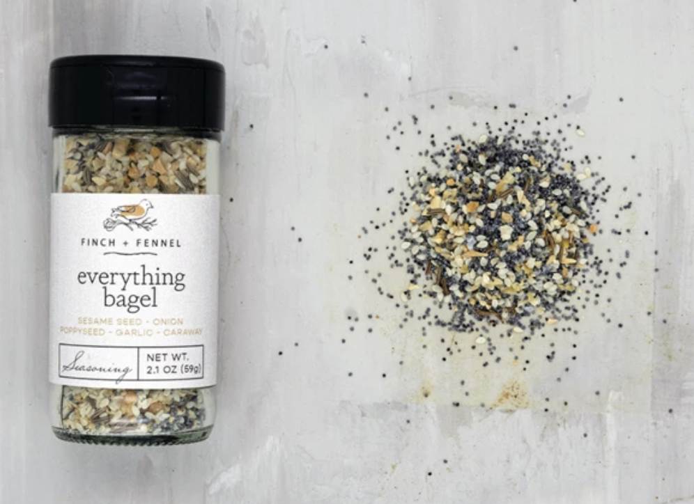 available at m. lynne designs Everything Bagel Blend Seasoning