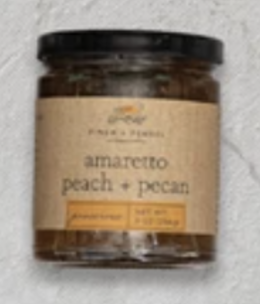 available at m. lynne designs Amaretto Peach & Pecan Preserves Jam
