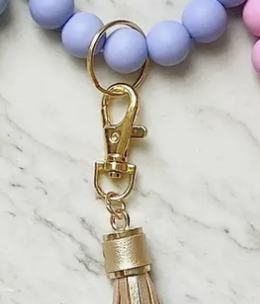 available at m. lynne designs Periwinkle O Keychain
