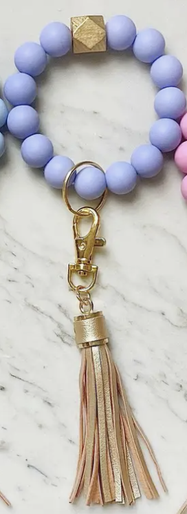 available at m. lynne designs Periwinkle O Keychain