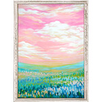m. lynne designs first blush framed canvas