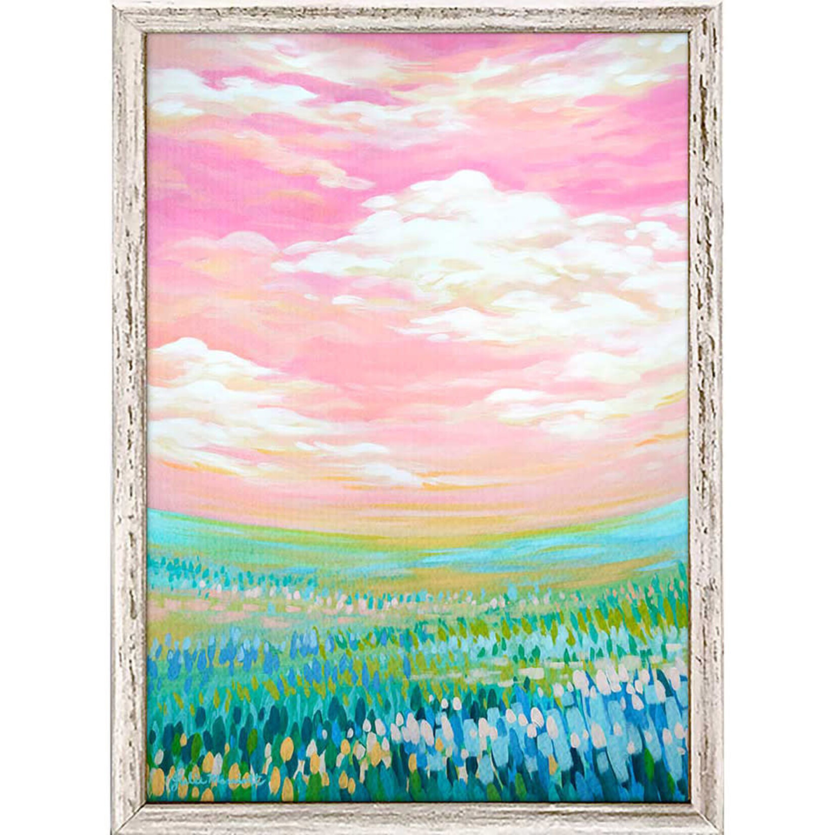 m. lynne designs first blush framed canvas