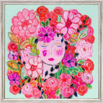 m. lynne designs carrie floral framed canvas