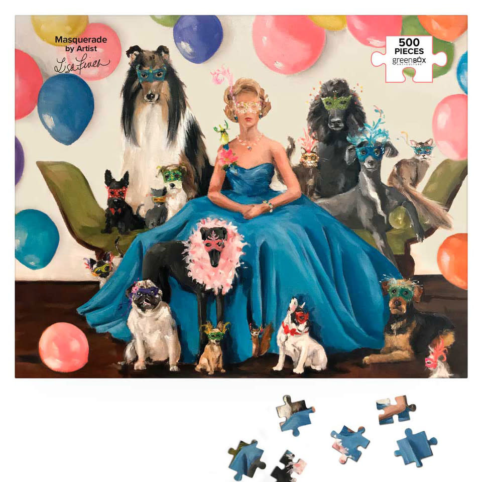 available at m. lynne designs Masquerade Puzzle
