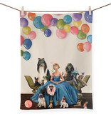 available at m. lynne designs Masquerade Tea Towel