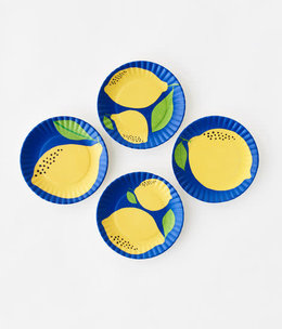 available at m. lynne designs Melamine Lemon Coaster, S/4