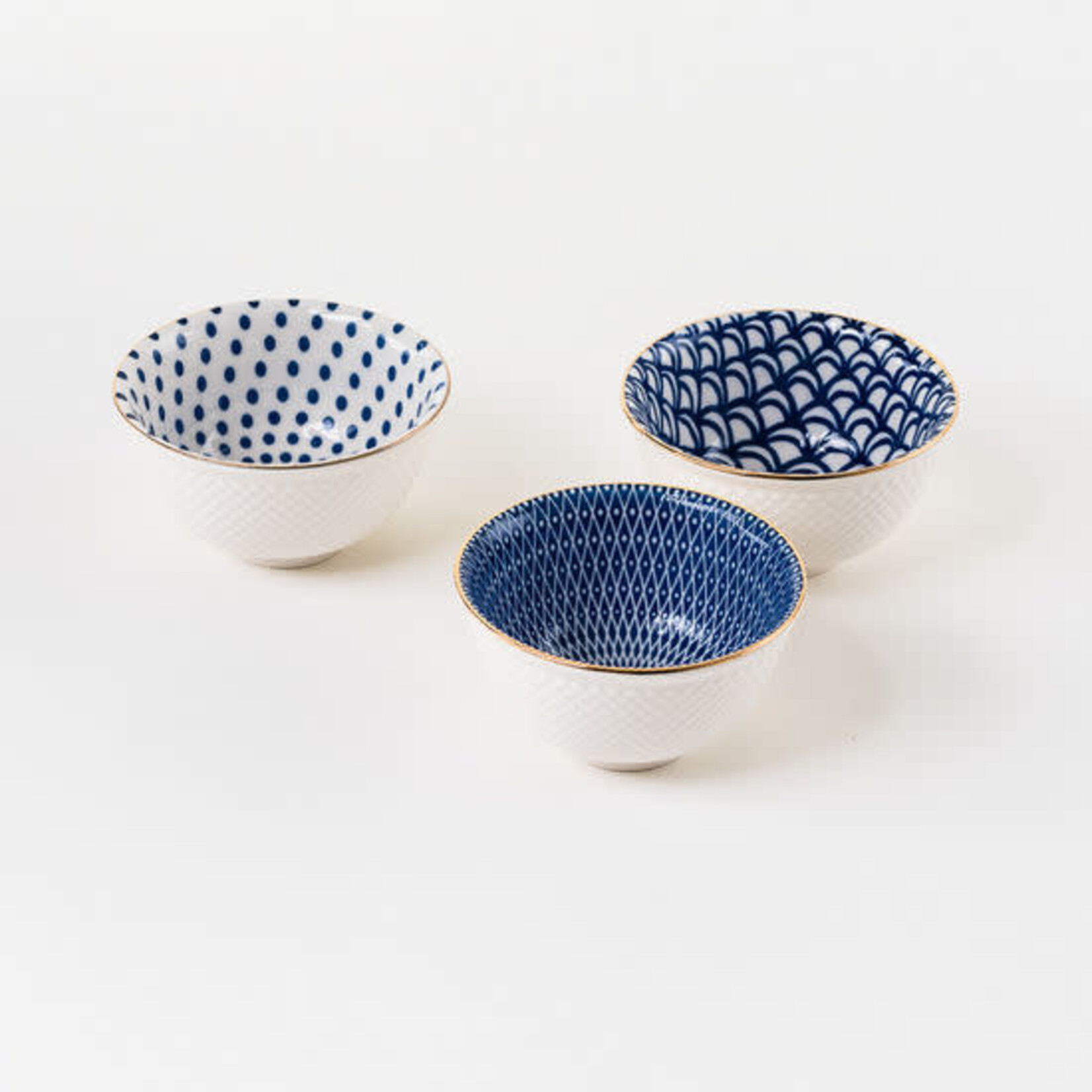 m. lynne designs blue and white mini bowl