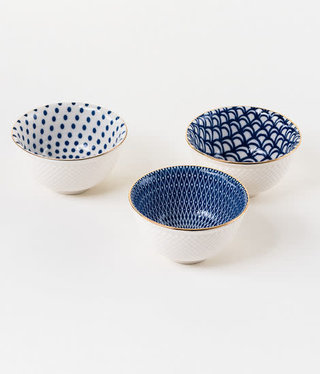 available at m. lynne designs Blue and White Mini Bowl