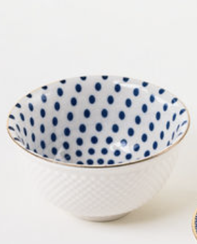 available at m. lynne designs Blue and White Mini Bowl