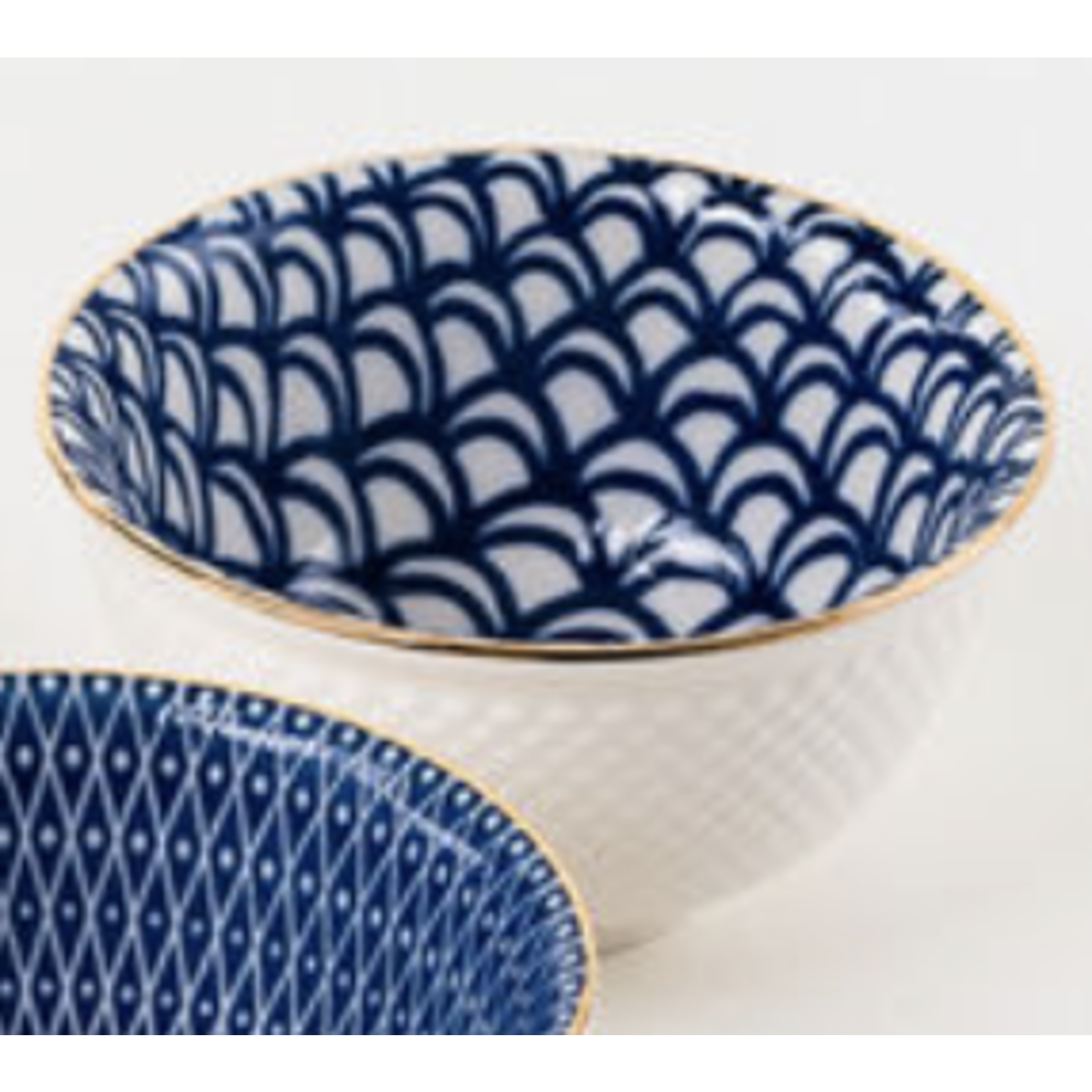 m. lynne designs blue and white mini bowl