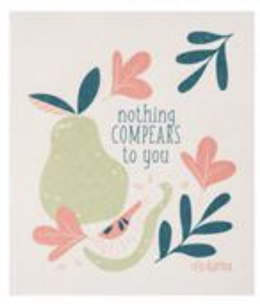 available at m. lynne designs Nothing Compears to You Swedish Dishcloth