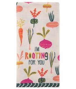 available at m. lynne designs Rooting for You Tea Towel