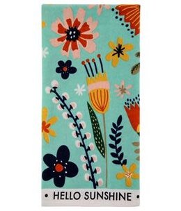 available at m. lynne designs Hello Sunshine Tea Towel