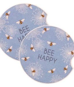 available at m. lynne designs Bees Car Coaster