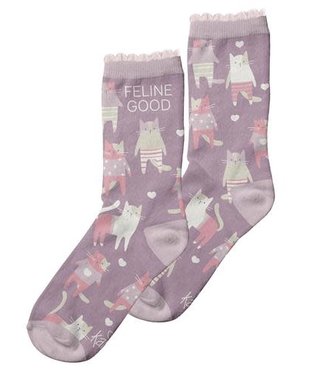 available at m. lynne designs Feline Good Socks