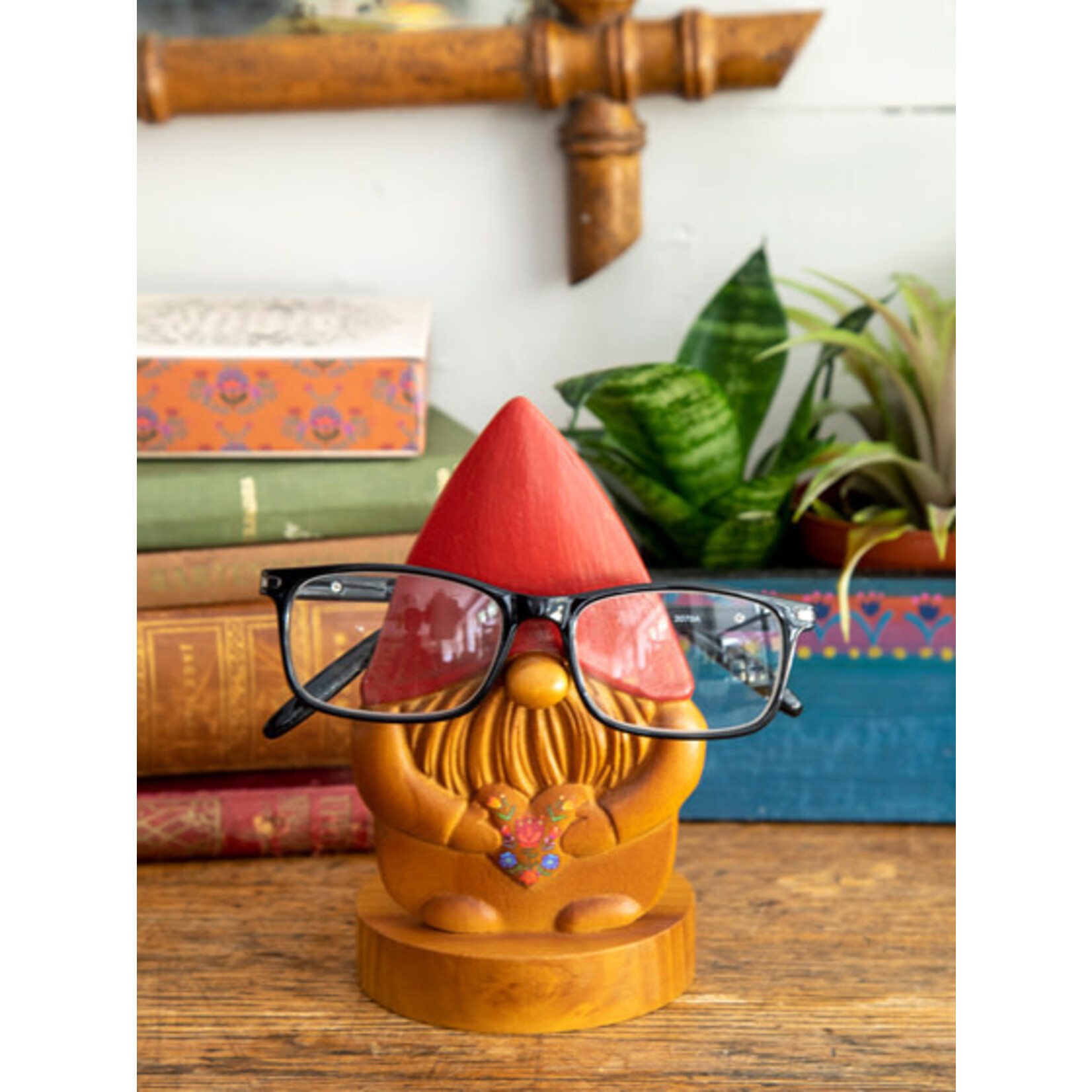 natural life gnome eyeglass holder