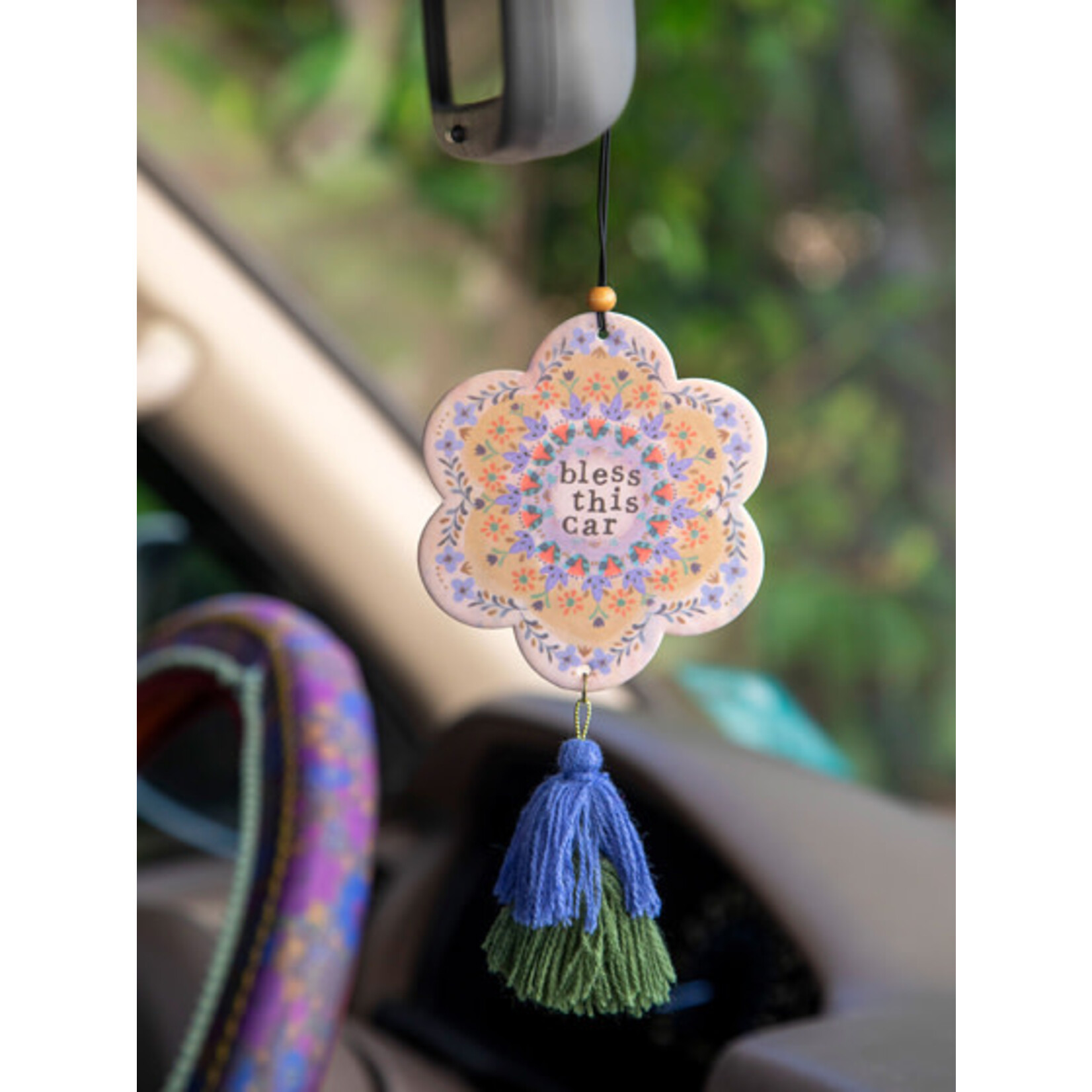 natural life bless this car air freshener