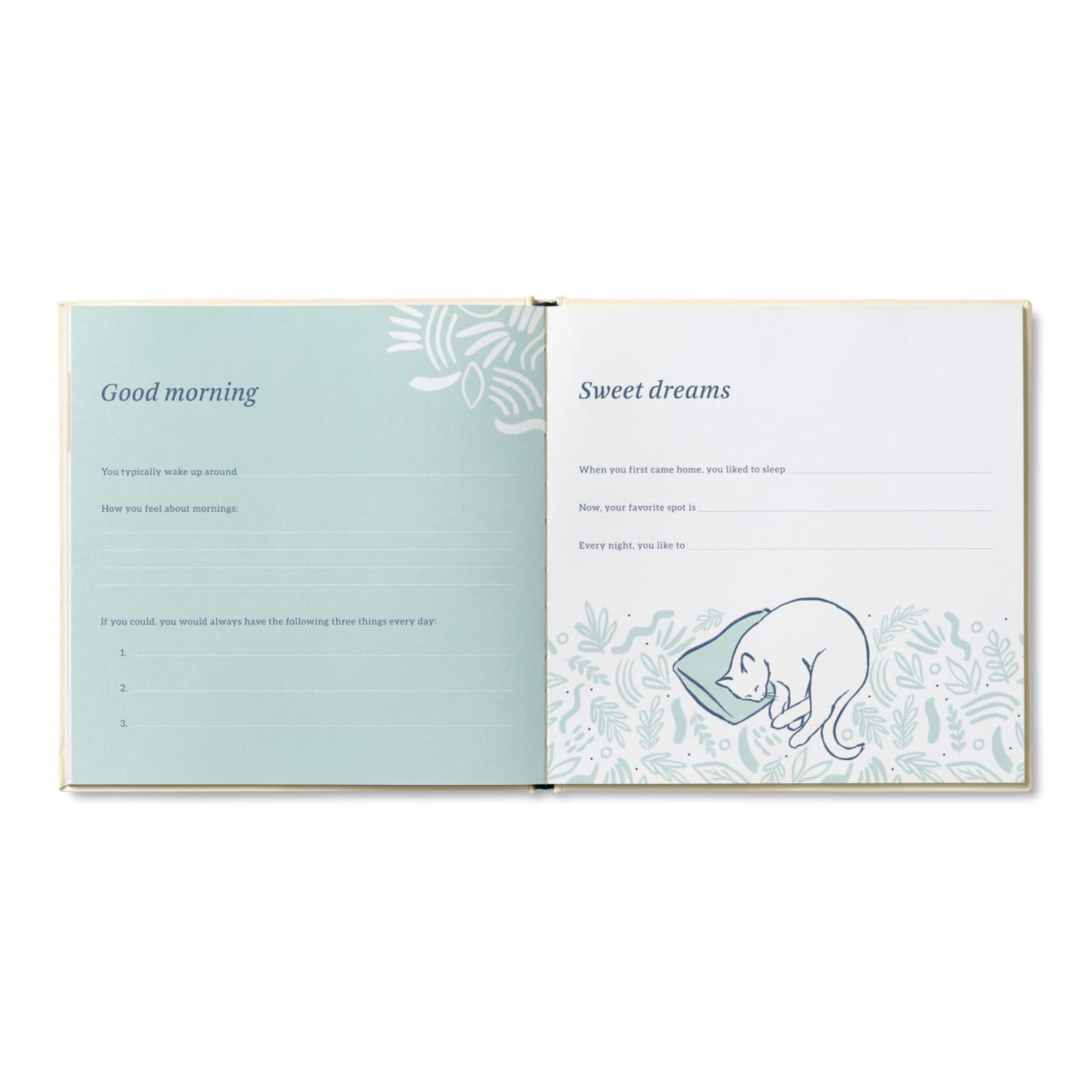m. lynne designs our first year cat keepsake book